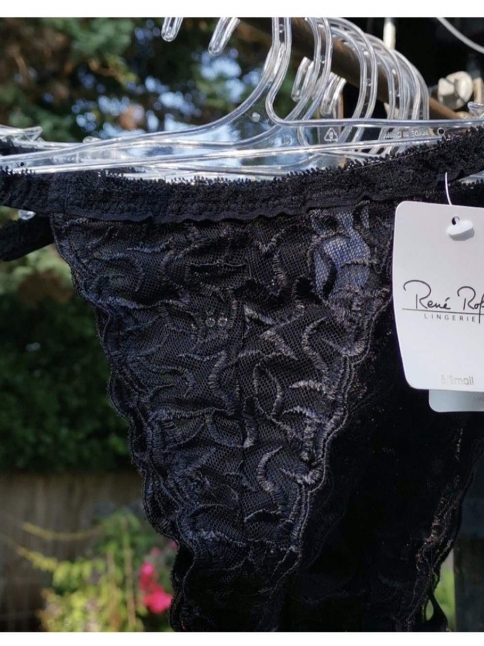 Rene Rofe Black Lace Bikini Panty